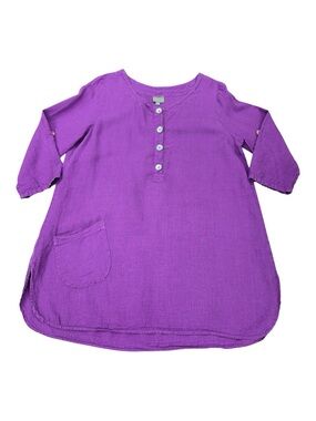 Niche Nilgun Derman Purple Pink Tunic Top